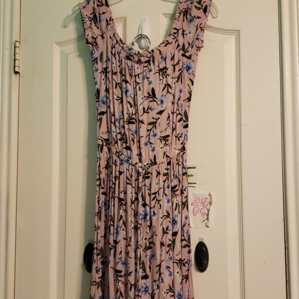 American Eagle off the shoulder maxi dress
